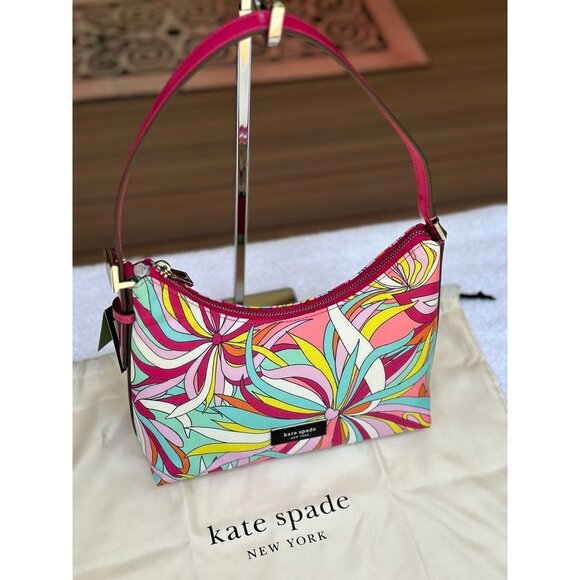 Kate Spade Sam Icon Anemone Floral Small Shoulder Bag KB940 NWT *READ* - Picture 8 of 16